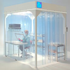 Softwall Modular Cleanroom with Vinyl Curtains