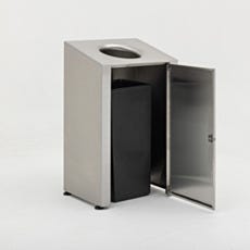 Stainless Steel Waste Bin with Door