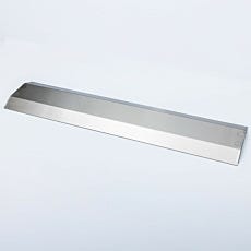 Photograph of a single-piece stainless steel cable cover