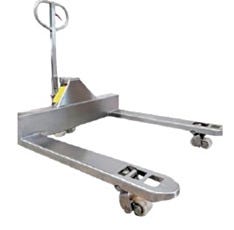 superlift's custom manual cleanroom pallet jack facing towards the right