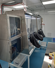 Stainless Steel Glovebox with airlocks