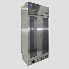 Stainless steel double door interlocked HEPA Filtered pass-through cabinet