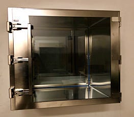 316L stainless steel cleanroom pass through chamber with sealed doors
