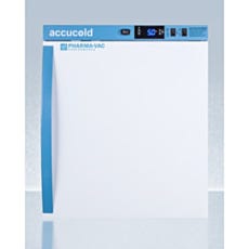 Compact refrigerator with closed door