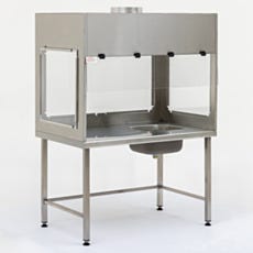 universal canopy fume hood stainless steel