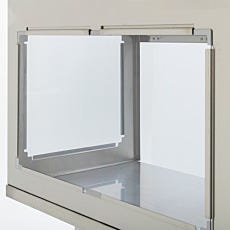 universal vertical laminar flow hood with stainless steel frame