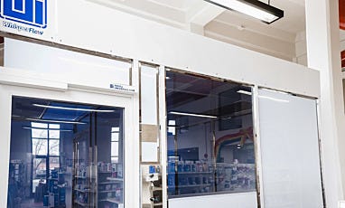 front view of top half of usp compounding cleanroom