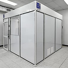 from the corner full view of usp compounding cleanroom