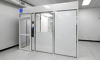 slightly to the right full view of usp compounding cleanroom
