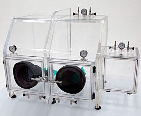 Single Acyrlic Glovebox Vacuum Right Airlock