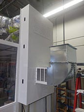 Terra ValuLine® air conditioning unit assembled to a cleanroom