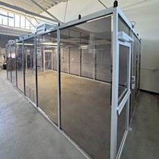 right view of the outside of custom valuline hardwall cleanroom