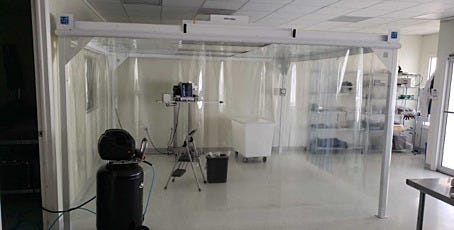 Modular softwall cleanroom for research and technology development