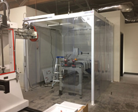 Quickstart softwall cleanroom for printing electronic circuit boards