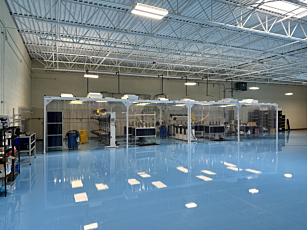 ValuLine softwall cleanroom for textile manufacturing