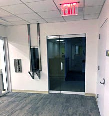 Vertical sliding convenience pass through window in 304 stainless steel frame