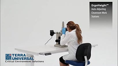 Ergoheight® cleanroom work station