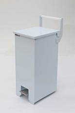Polypropylene Waste Receptacle Wheeled Biosafe Handle
