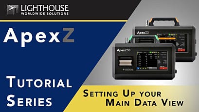 Setting up Main Data View on ApexZ Particle Counters by LWS