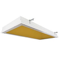 Amber troffer LED light panel