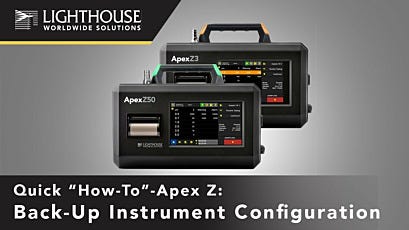 Backup Instrument Configuration - ApexZ Portable Airborne Particle Counters by LWS