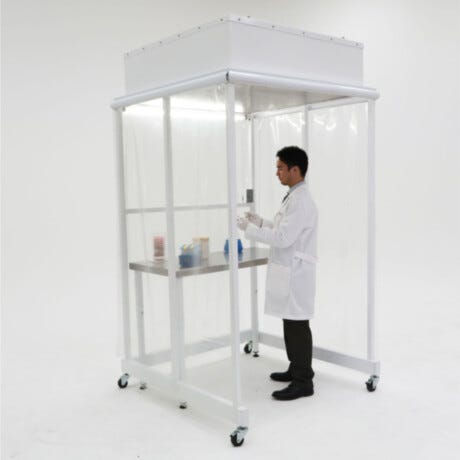 4'W x 4'D Portable CleanBooth ISO 5 Enclosure