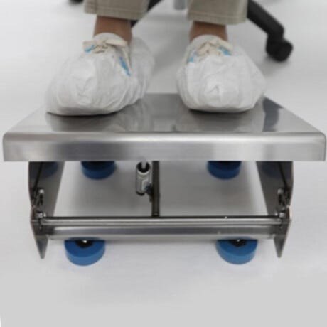 BioSafe Tilting Footrest Pneumatic Cylinder Footplate