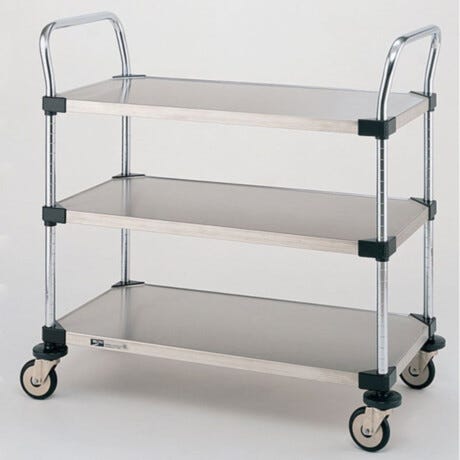 InterMetro 3-Shelf MW 200 Stainless Steel Utility Cart