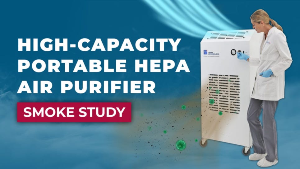 smoke study video of terra's hepa air purifier