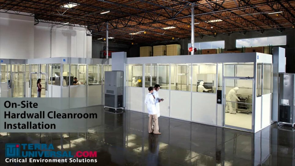 Video of Hardwall Modular Cleanroom Design, Manufacture and Installation