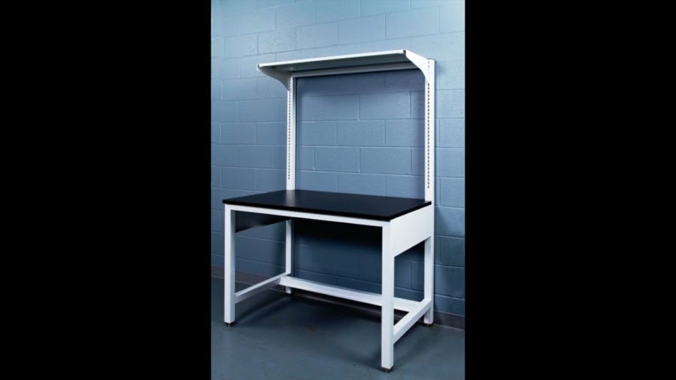 Tables include adjustable shevles and different color schemes
