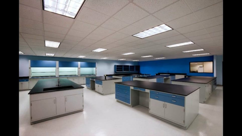 Casework showcases their complete customizable laboratory, cabinets and shelves