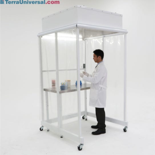 Portable CleanBooth Vertical Laminar Flow Enclosure | Terra Universal