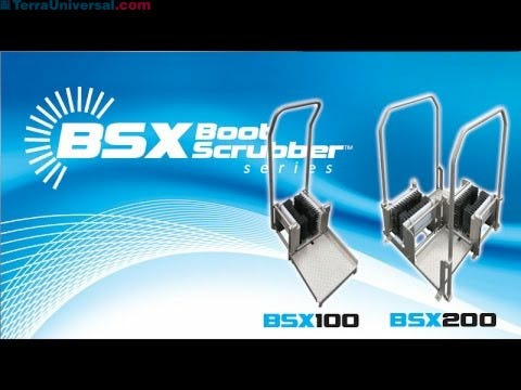 Video of BSX100 and BSX200 Manual Boot Scrubbers by Best Sanitizers
