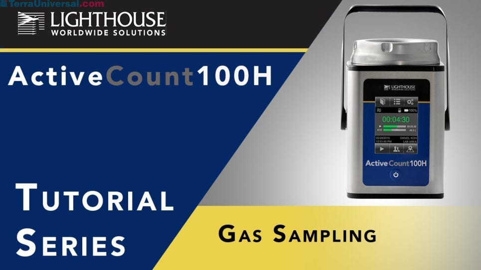 Gas Sampling with Lighthouse ActiveCount Microbial Air Sampler by LWS