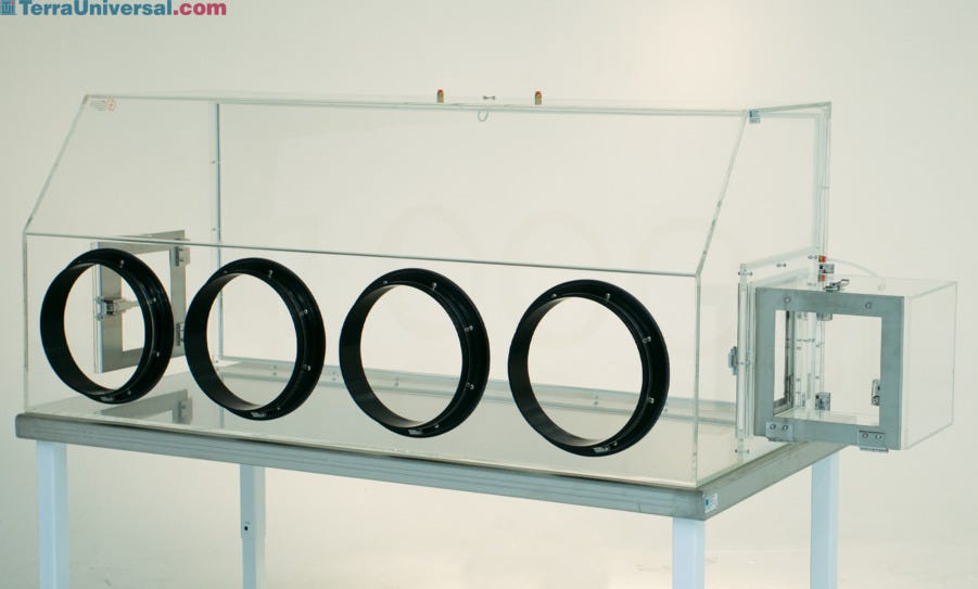 Plastic Laboratory Isolation Glove Boxes