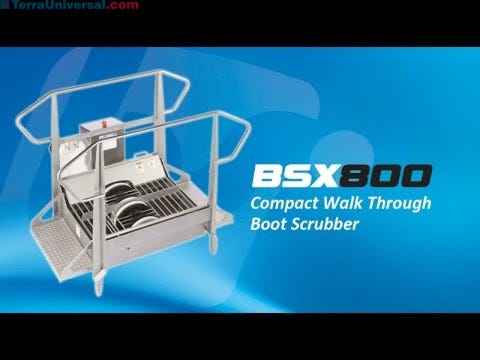 BSX800 Compact Walk Through Wet Boot Scrubber by Best Sanitizers