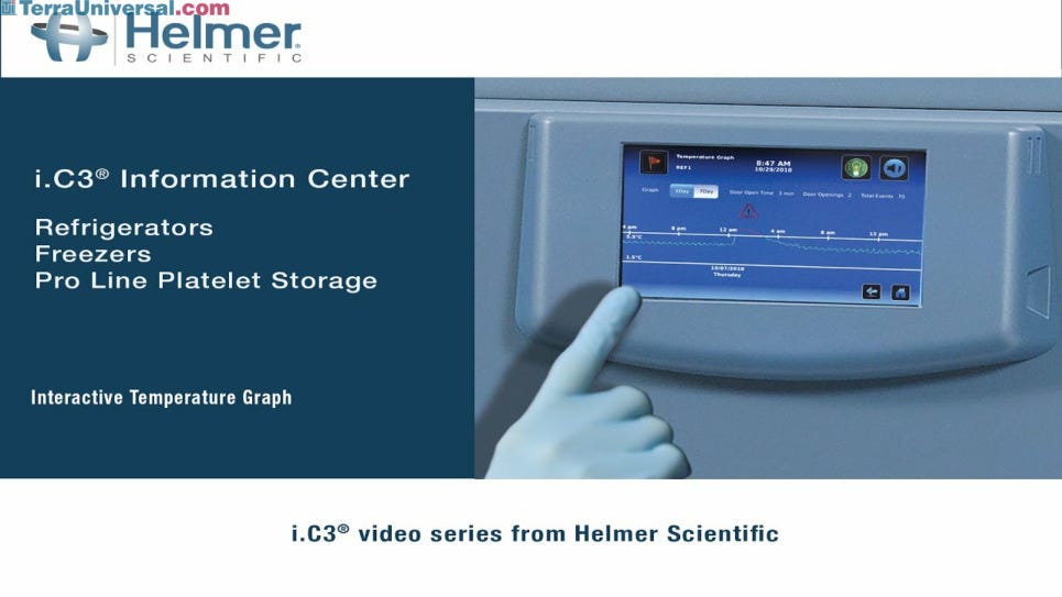 i.C3® Video Series: Interactive Temperature Graph on GX i.Series cold storage models by Helmer Scientific