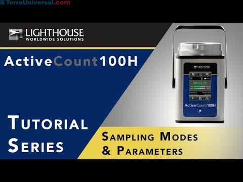 Sampling Models & Parameters of Lighthouse ActiveCount 100H Viable Microbial Air Sampler by LWS
