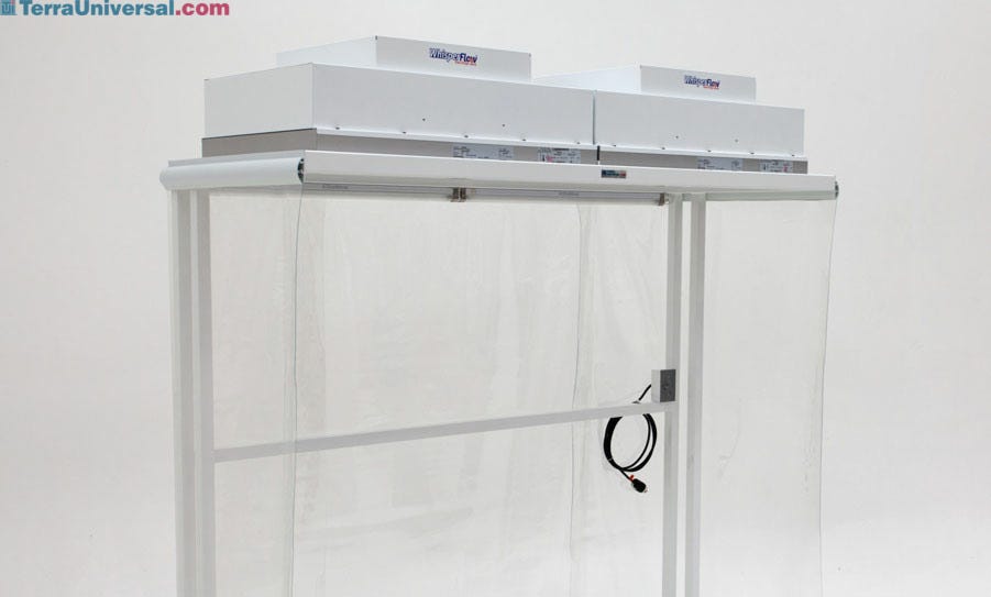 Hood; Portable CleanBooth, ISO 5, Vinyl Panel, Knock-Down