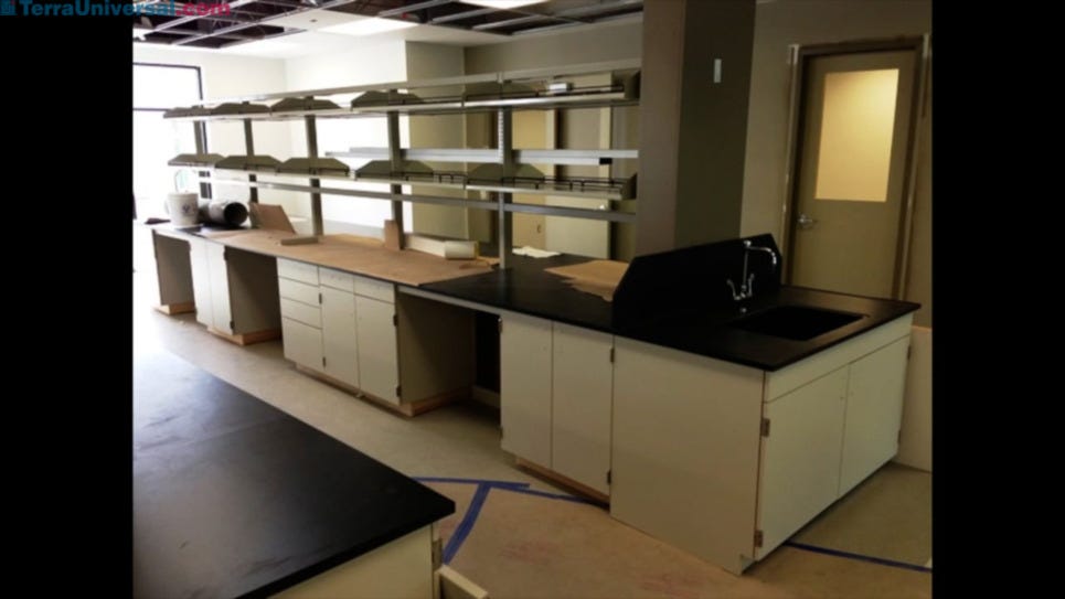 Different combinations of shelves to provide more counter space