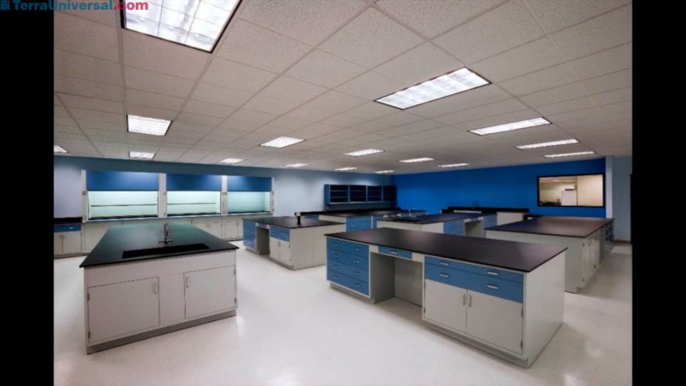 Casework showcases their complete customizable laboratory, cabinets and shelves