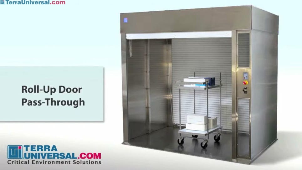 Video Overview of Cleanroom Roll-Up Door Pass-Through Chambers