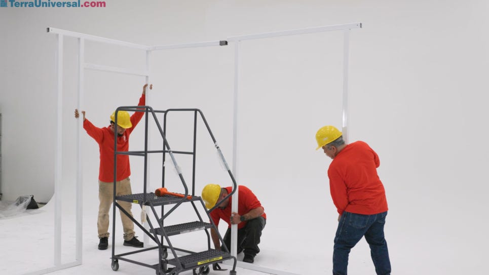 Terra's ValuLine Hardwall Cleanroom Installation Steps