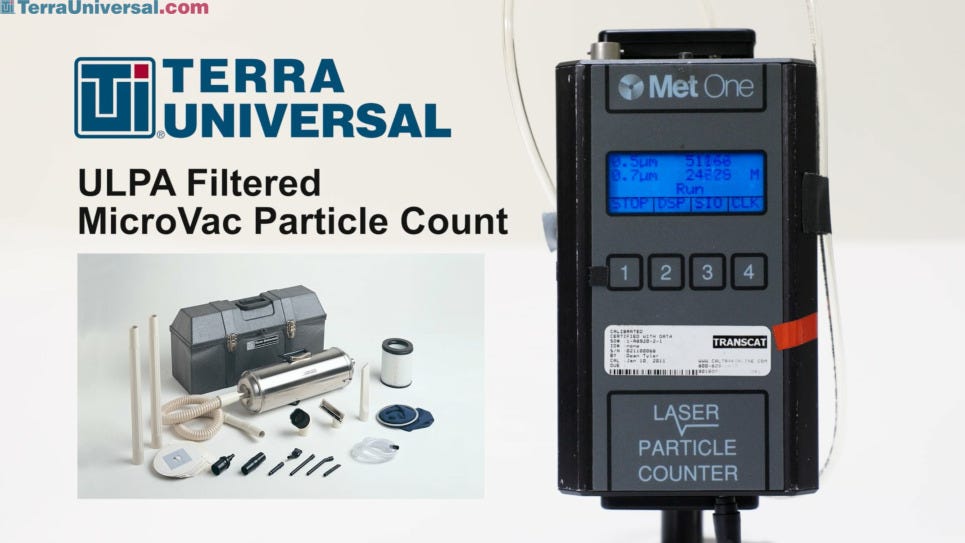 ULPA Filtered MicroVac™ Particle Count