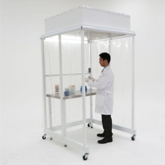 4'W x 4'D Portable CleanBooth ISO 5 Enclosure