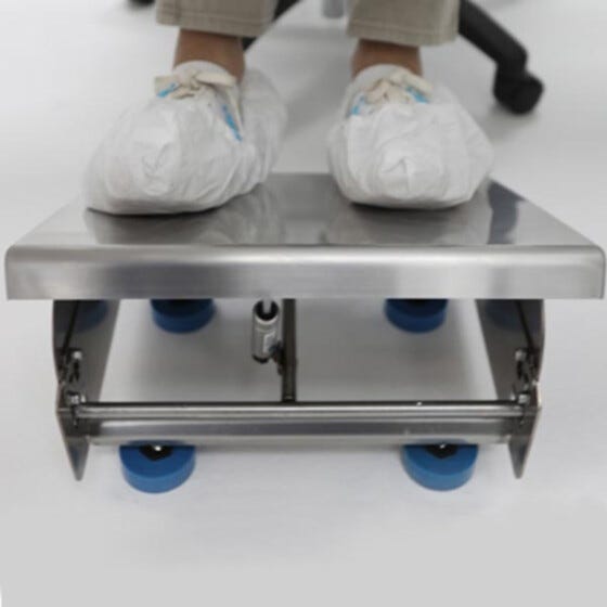 BioSafe Tilting Footrest Pneumatic Cylinder Footplate