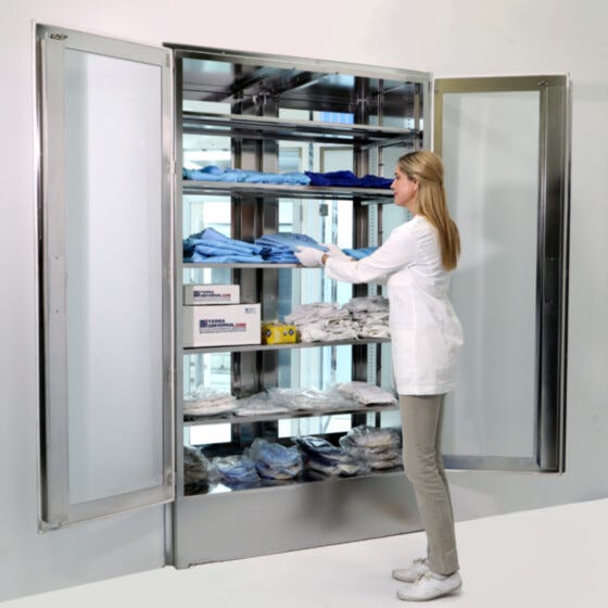 Double-Door Pass-Through Chambers