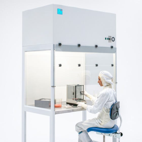 Powder-Coated Steel Laminar Flow Hood