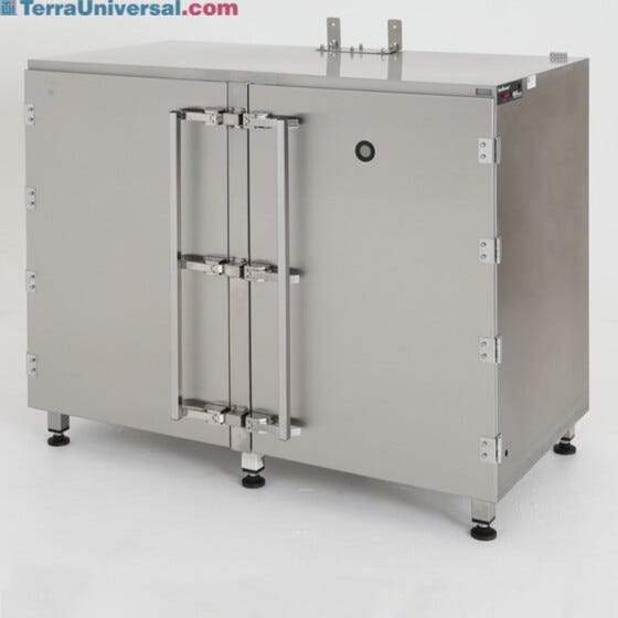 stainless steel desiccator cabinet with double doors for bulky materials
